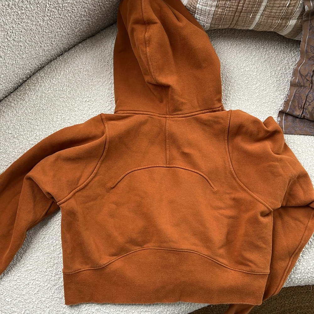 Lululemon cropped sweatshirt, 6 burnt orange - Picture 3 of 5